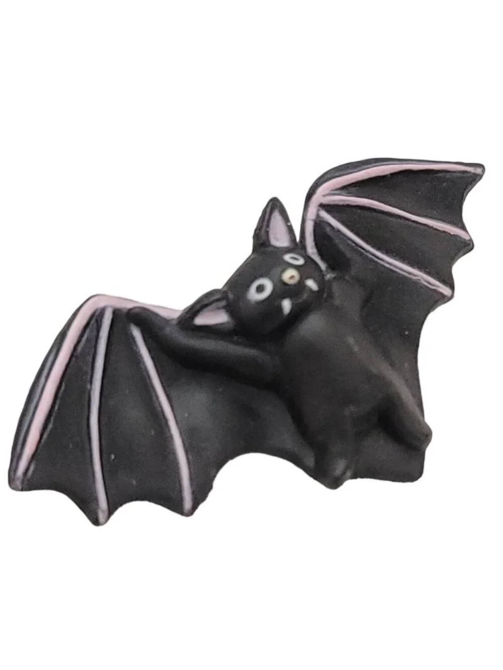Fun World Division Vintage S. Lehman Halloween Black Vampire Bat Pin, K126